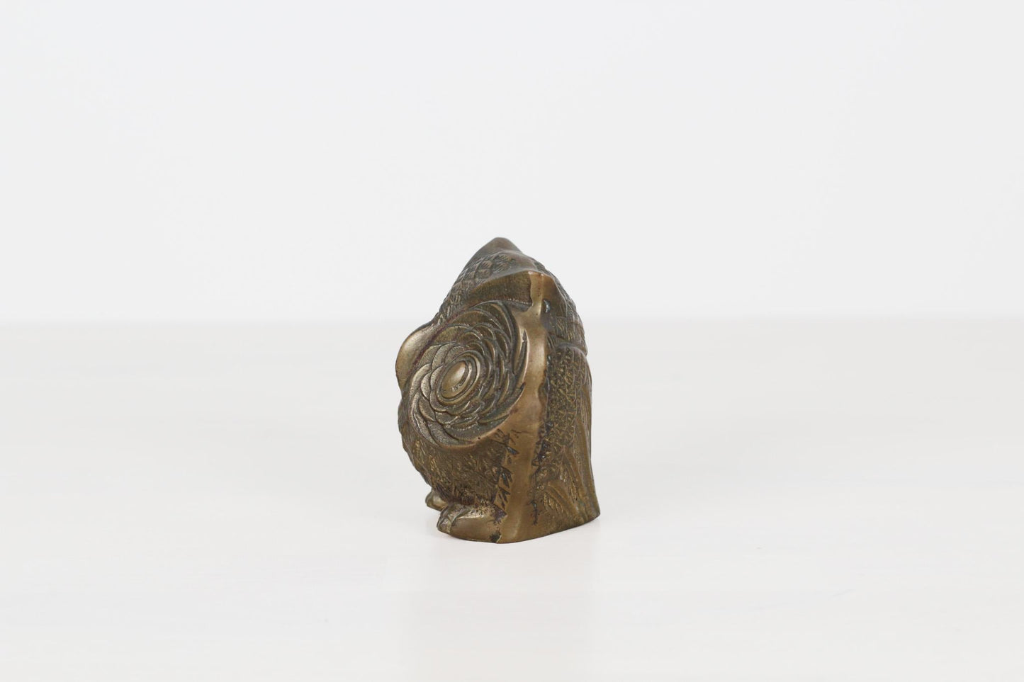 Mid-Century Brass Owl Paperweight