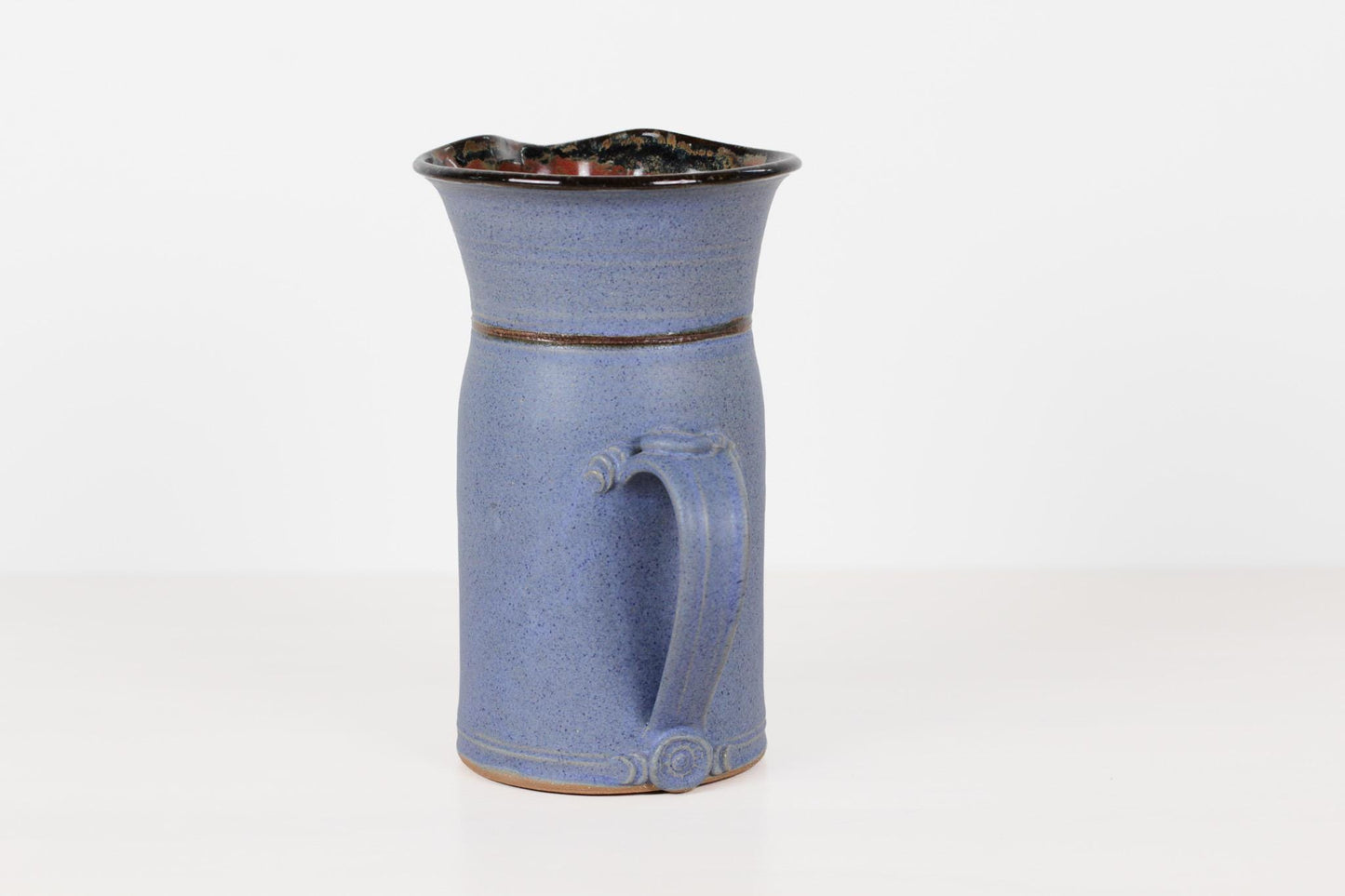 Vintage Handmade Studio Pottery Stoneware Pitcher | Signed by Artist