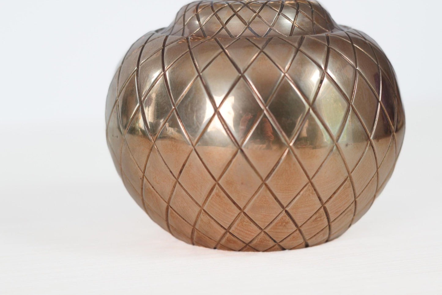 Vintage Brass Apple Lidded Jar