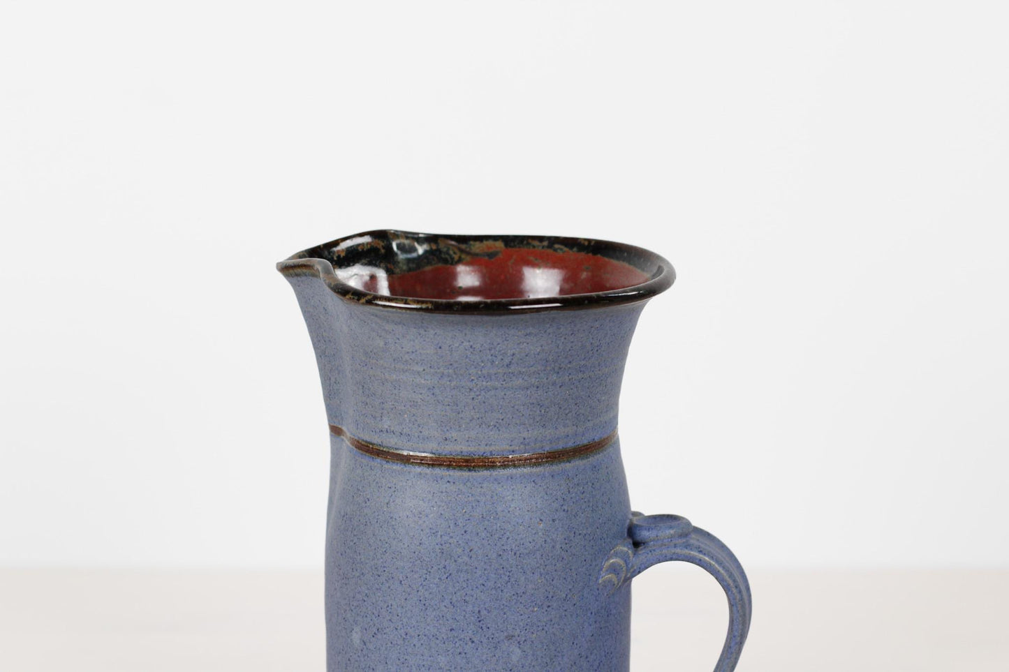 Vintage Handmade Studio Pottery Stoneware Pitcher | Signed by Artist