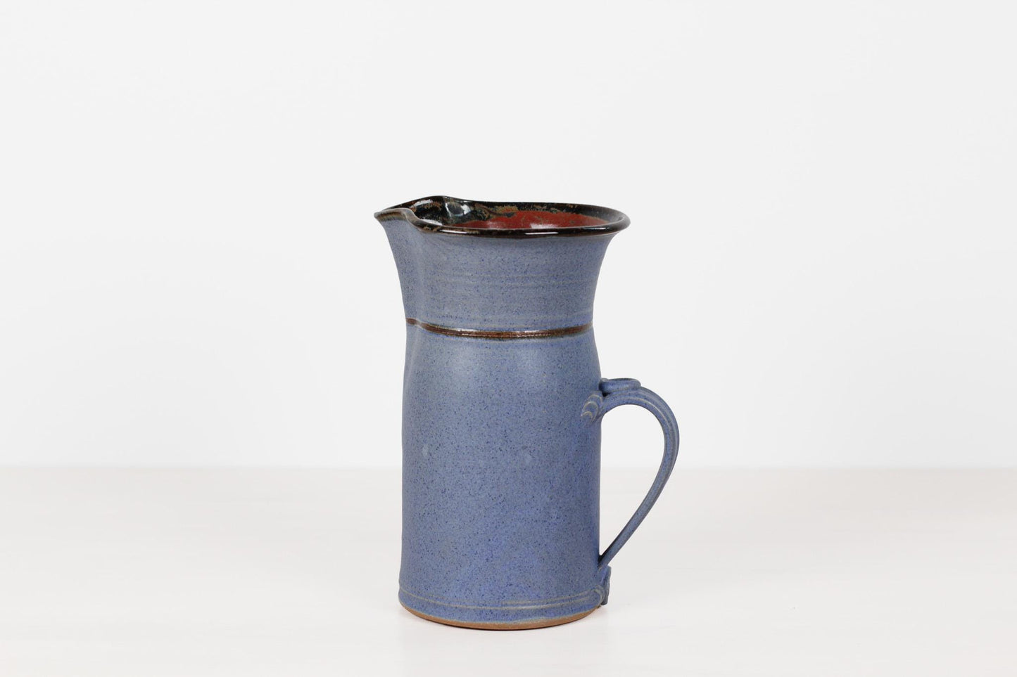 Vintage Handmade Studio Pottery Stoneware Pitcher | Signed by Artist